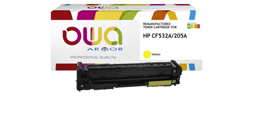 OWA alternative toner cartridge for HP CF532A yellow