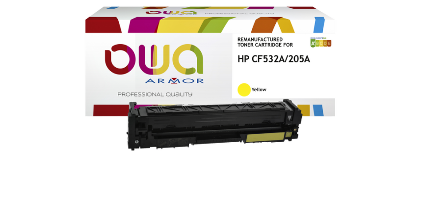Cartouche toner OWA alternative pour HP CF532A jaune