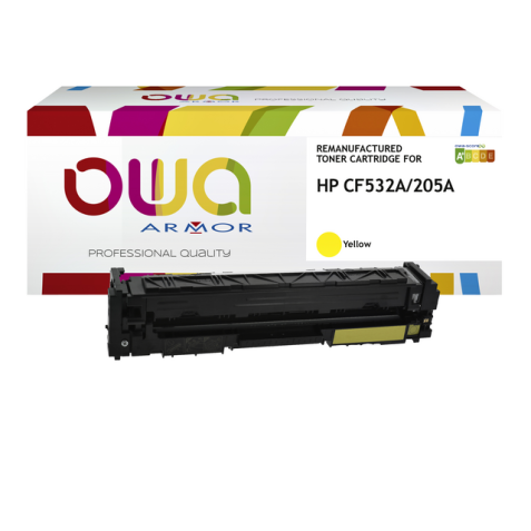 Cartouche toner OWA alternative pour HP CF532A jaune