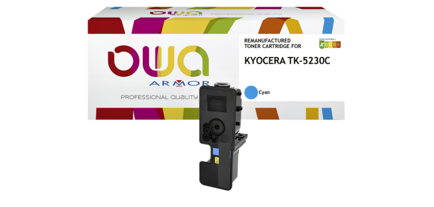 Toner remanufacturé OWA - standard - pour KYOCERA TK-5230 C