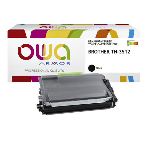 Toner OWA alternatief tbv Brother TN-3512BK zwart