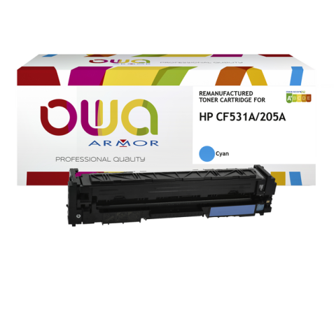 Cartouche toner OWA alternative pour HP CF531A bleu