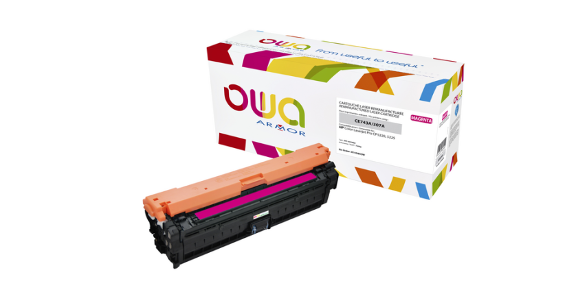Cartouche toner OWA alternative pour HP CE743A rouge