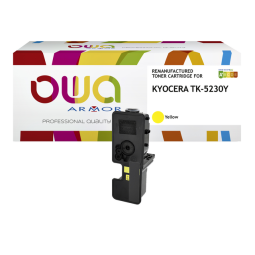 EN_Toner remanufacturé OWA - standard - Jaune - pour KYOCERA TK-5230 Y