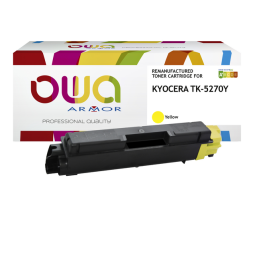 EN_Toner remanufacturé OWA - standard - Jaune - pour KYOCERA TK-5270 Y