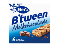Barre de céréales Hero B'tween chocolat au lait 6 paks barre 25g