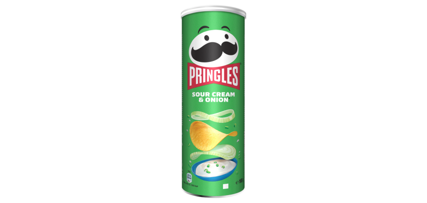 Chips tuiles Pringles Saveur crème oignon 165g