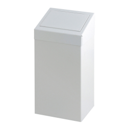 Poubelle à clapet Vepa bins 50L métal blanc