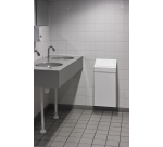 Poubelle à clapet Vepa bins 50L métal blanc