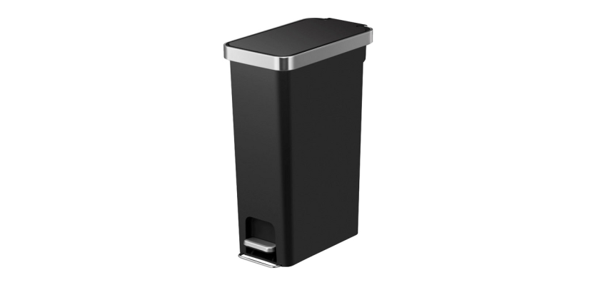 Pedal-Mülleimer EKO Hana Slim 40L schwarz