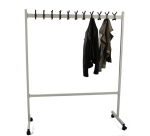 Vestiaire mobile Vepa Bins 11 crochets argent