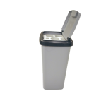 Afvalbak Vepa Bins bekerinzet 5-gaats 50 liter grijs