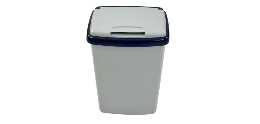 Afvalbak Vepa Bins bekerinzet 5-gaats 50 liter grijs