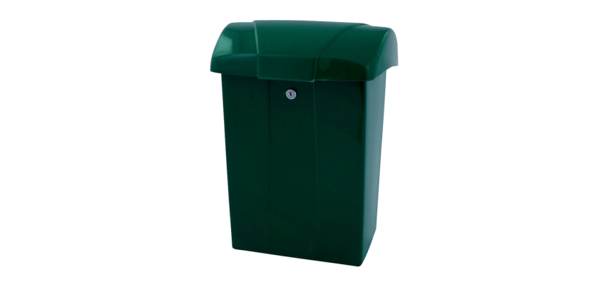 Vepa Bins Briefkasten mit grünem Kunststoffklappe