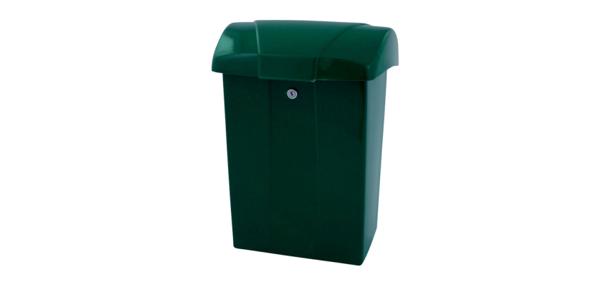 Boîte à lettres Vepa Bins avec rabat plastique vert