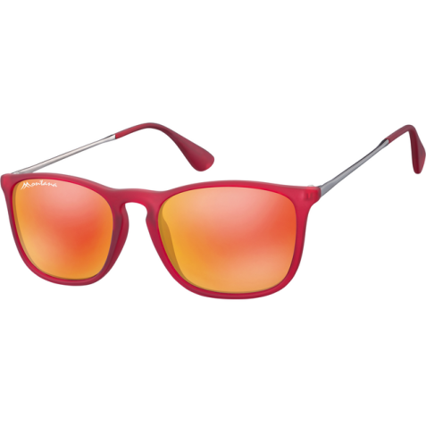 Zonnebril Montana met rood glas rood