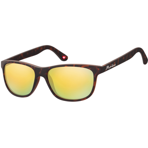 Zonnebril Montana met geel glas mat turtle
