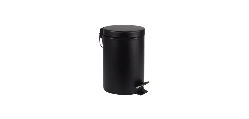Poubelle à pédale BRASQ 3L noir