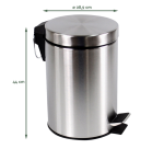 Poubelle à pédale BRASQ 20L Inox