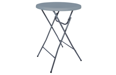 Table haute BRASQ 80cm BT100 gris