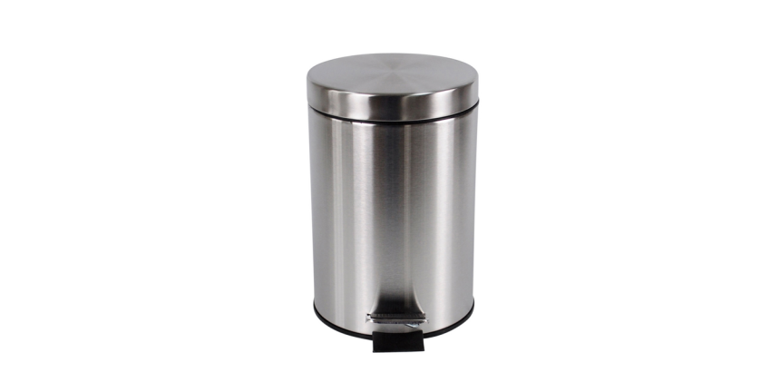 Pedaalemmer BRASQ 12 liter rvs