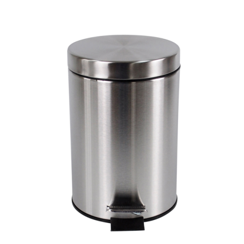 Afvalbak BRASQ pedaalemmer 12 liter rvs