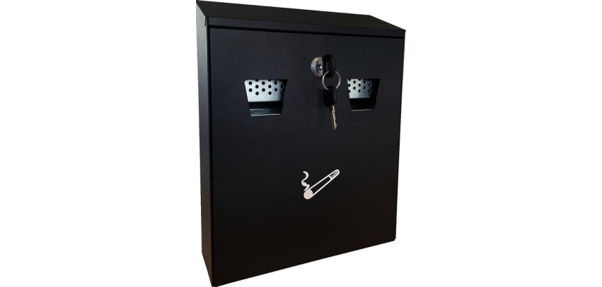 Cendrier mural BRASQ 32x26cm noir