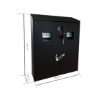 Cendrier mural BRASQ 32x26cm noir