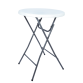 Table haute BRASQ 80cm BT100 blanc