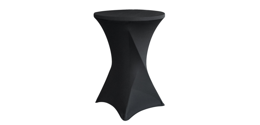 Housse BRASQ pour table haute 80cm noir