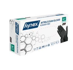 Handschoen Hynex S nitril zwart pak à 100 stuks