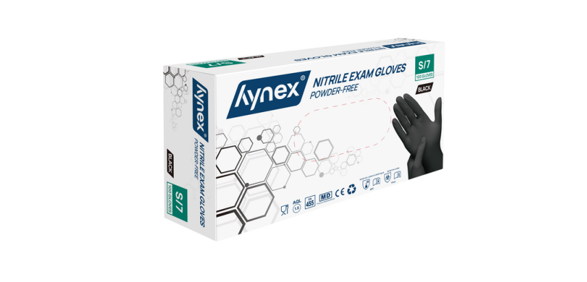 Hynex Black Nitrile Glove S 3.5g 100 pieces