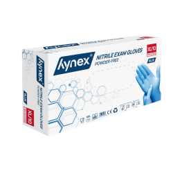 Handschoen Hynex XL nitril blauw pak à 100 stuks