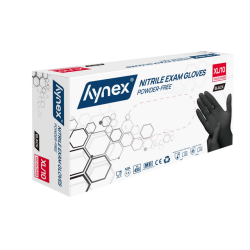 Handschoen Hynex XL nitril zwart pak à 100 stuks