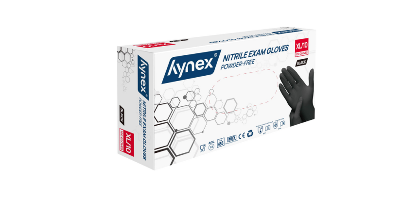 Hynex nitrile glove XL black 3.5g 100 pieces