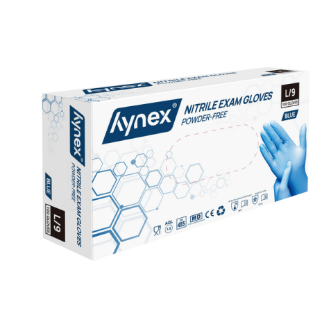 Gant Hynex L Nitrile bleu 100 pièces