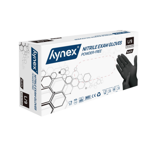 Gant Hynex L Nitrile noir 100 pièces