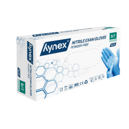 Handschoen Hynex S nitril blauw pak à 100 stuks