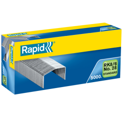 Staples Rapid RK8/6 galvanized - Box of 5000