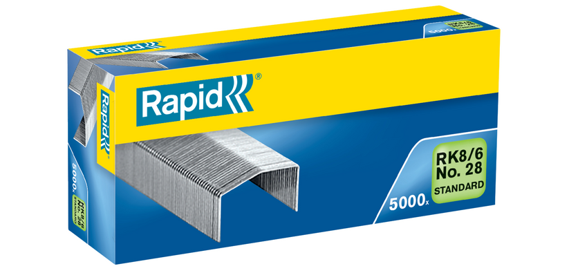 Staples Rapid RK8/6 galvanized - Box of 5000