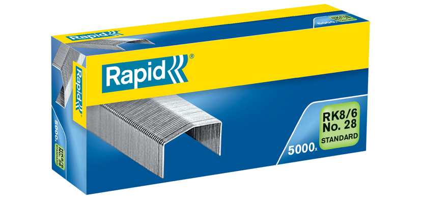 Agrafe Rapid RK8/6 galvanisée - Boîte de 5000