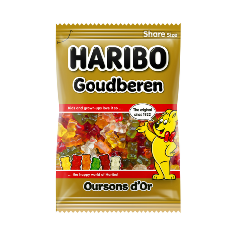 Snoep Haribo Goudbeertjes zak 250gr