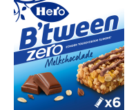 Barre de céréales Hero B'tween chocolat au lait Zero 6 paks barre 25g