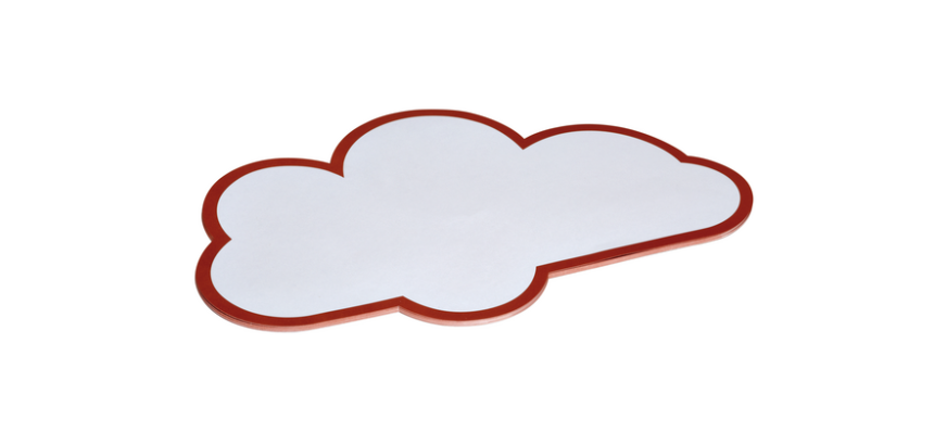 Workshopkaarten MAUL wolk 27x43cm wit 20 stuks