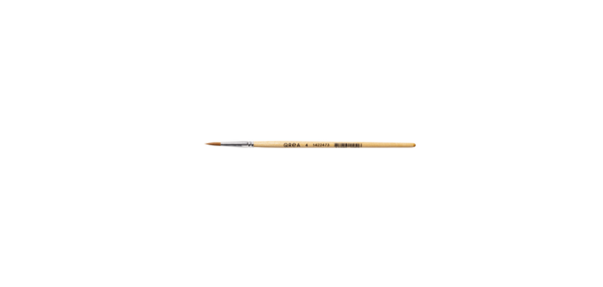 Pinceau Qrea poil synthétique n° 4 largeur 3,5mm