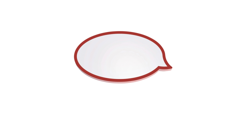 Carte d'animation MAUL bulle 11x19cm blanc 50 pièces