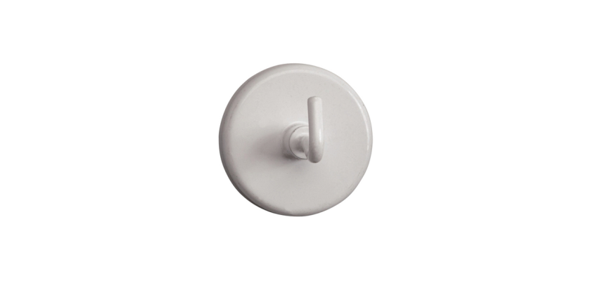 Magneet met haak MAUL 36mm trekkracht 6kg wit 5 stuks