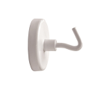 Magneet met haak MAUL 36mm trekkracht 6kg wit 5 stuks