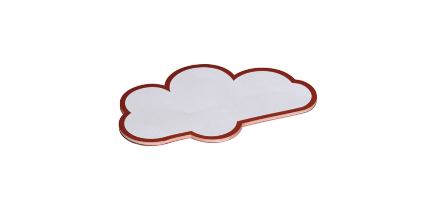 Carte d'animation MAUL nuage 14x23cm blanc 20 pièces