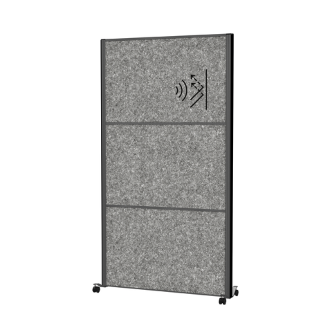 Cloison murale acoustique MAULconnecto anthracite mobile